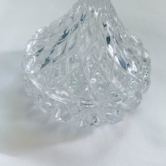 Hershey's Kiss 1987 Lead Crystal Two-Piece Dish by Jonal with Box - Picture 3 of 10